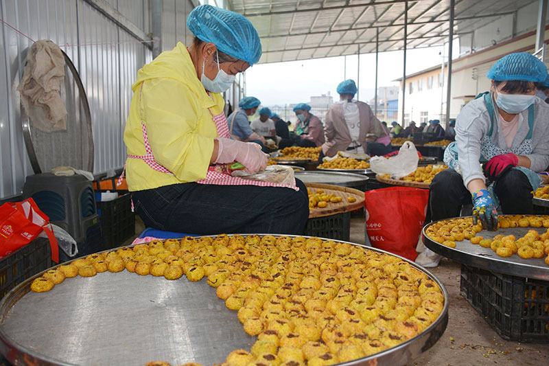 刺梨茶加工车间。
