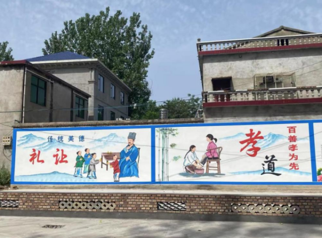 干净整洁的村容村貌。